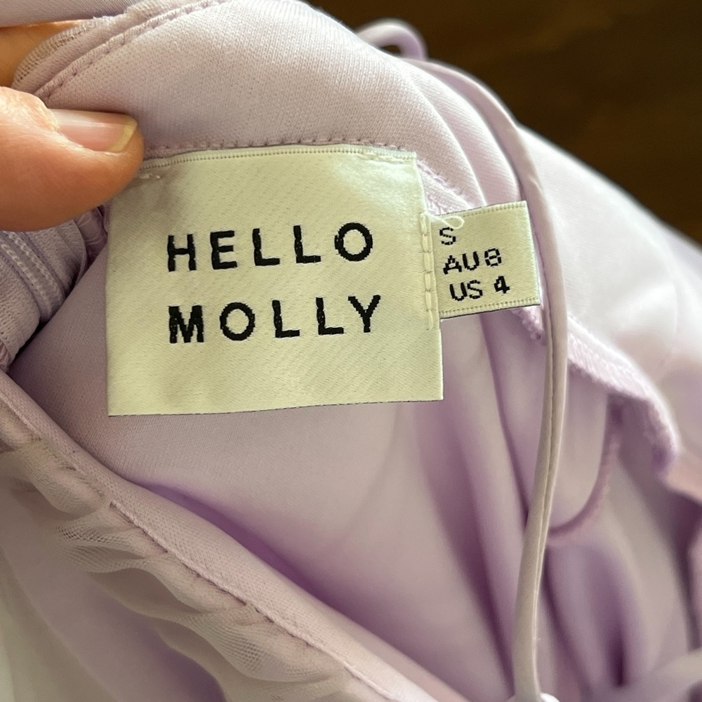 Hello Molly Blush Pink Tulle Midi Dress - Picture 8 of 9